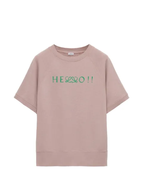 LOEWE Anagram-print short-sleeve sweater