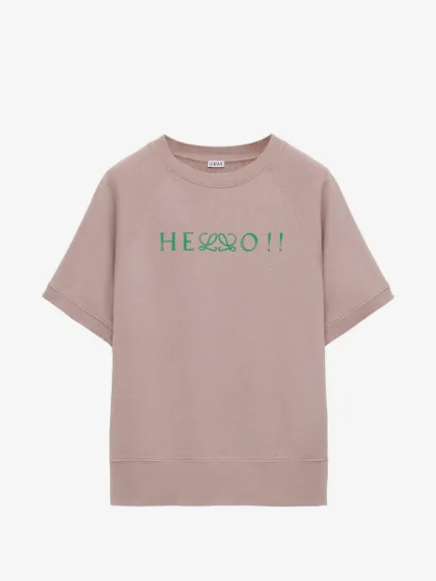 LOEWE Anagram-print short-sleeve sweater
