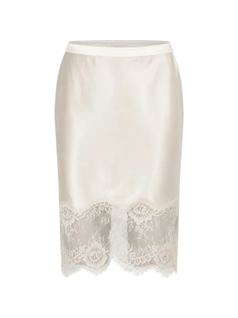 HERSKIND Herbert lace-trim midi skirt