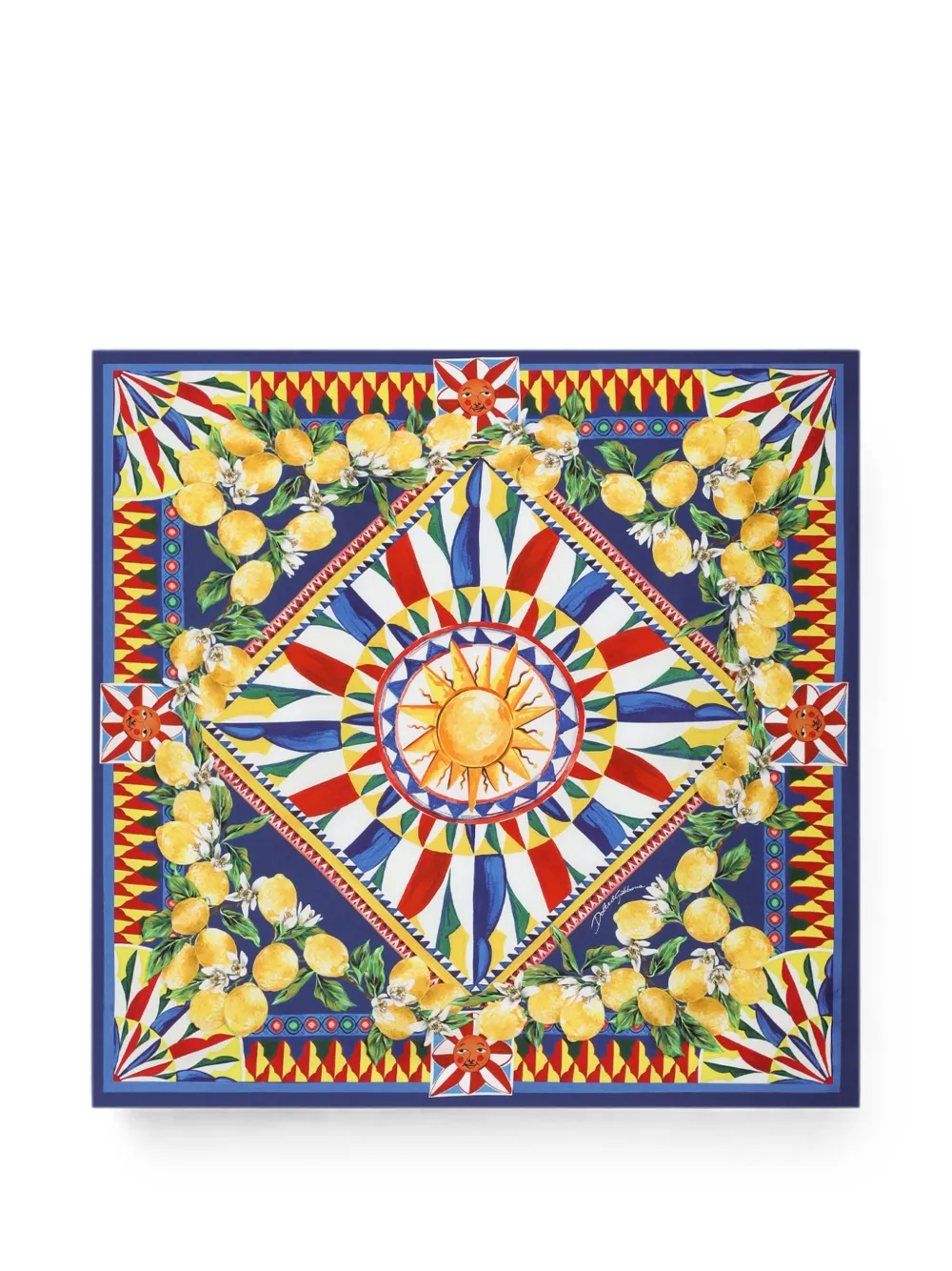 Dolce & Gabbana Carretto graphic-print scarf - Blau