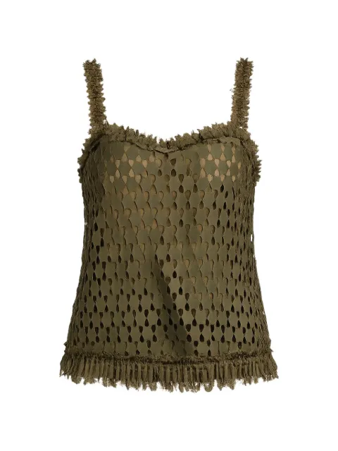 Ulla Johnson top Francoise con cortes a láser