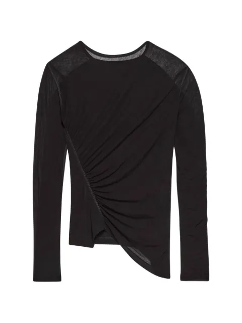 Helmut Lang ruched asymmetric top