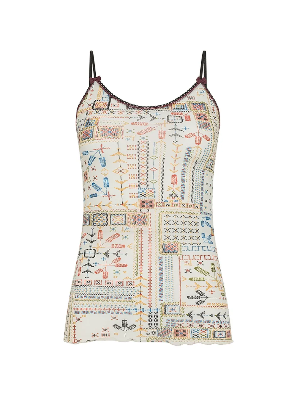 MOMONÌ Airelle graphic-print top - Toni neutri