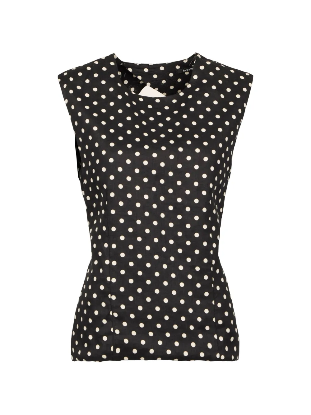 Hannes Roether polka-dot open-back top - Nero