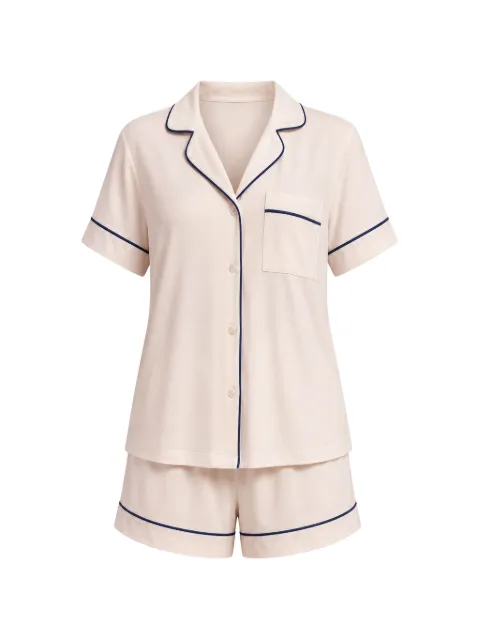 Eberjey Gisele contrast-piping pyjamas set