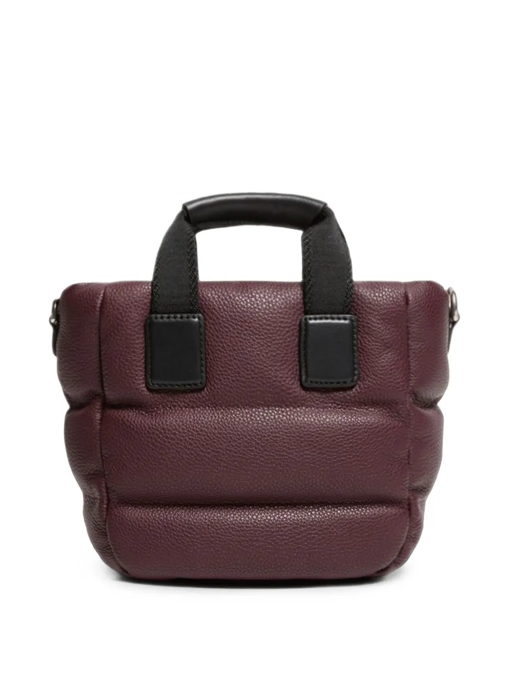 Moncler Caradoc gewatteerde leren mini-shopper Rood