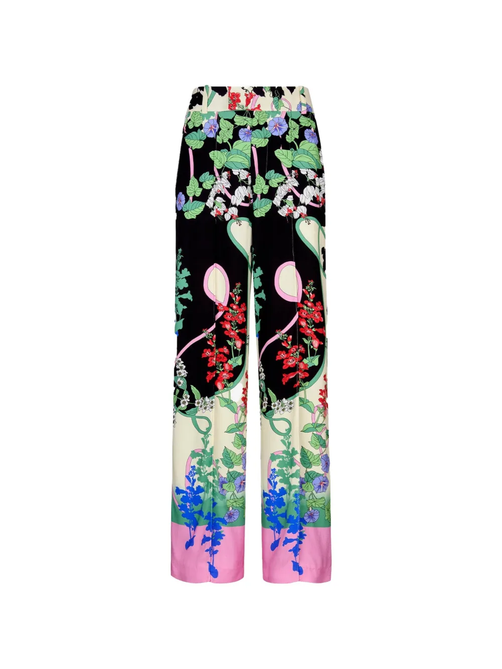 Smythe Floral-print Slouch Trousers In Multi