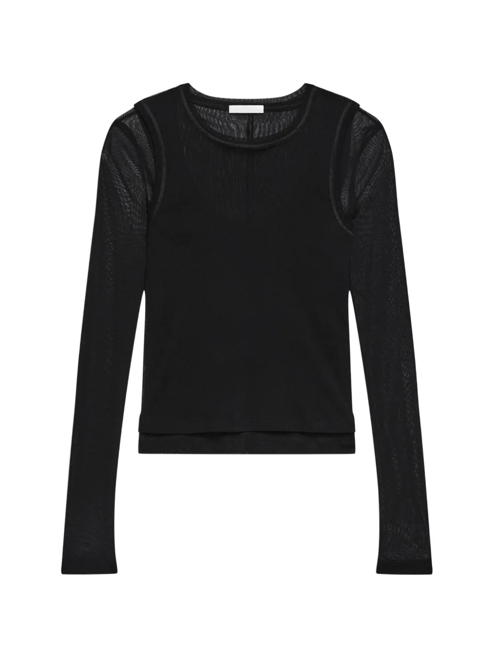 Helmut Lang mesh-panel T-shirt - Nero