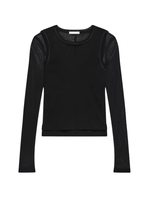 Helmut Lang mesh-panel T-shirt