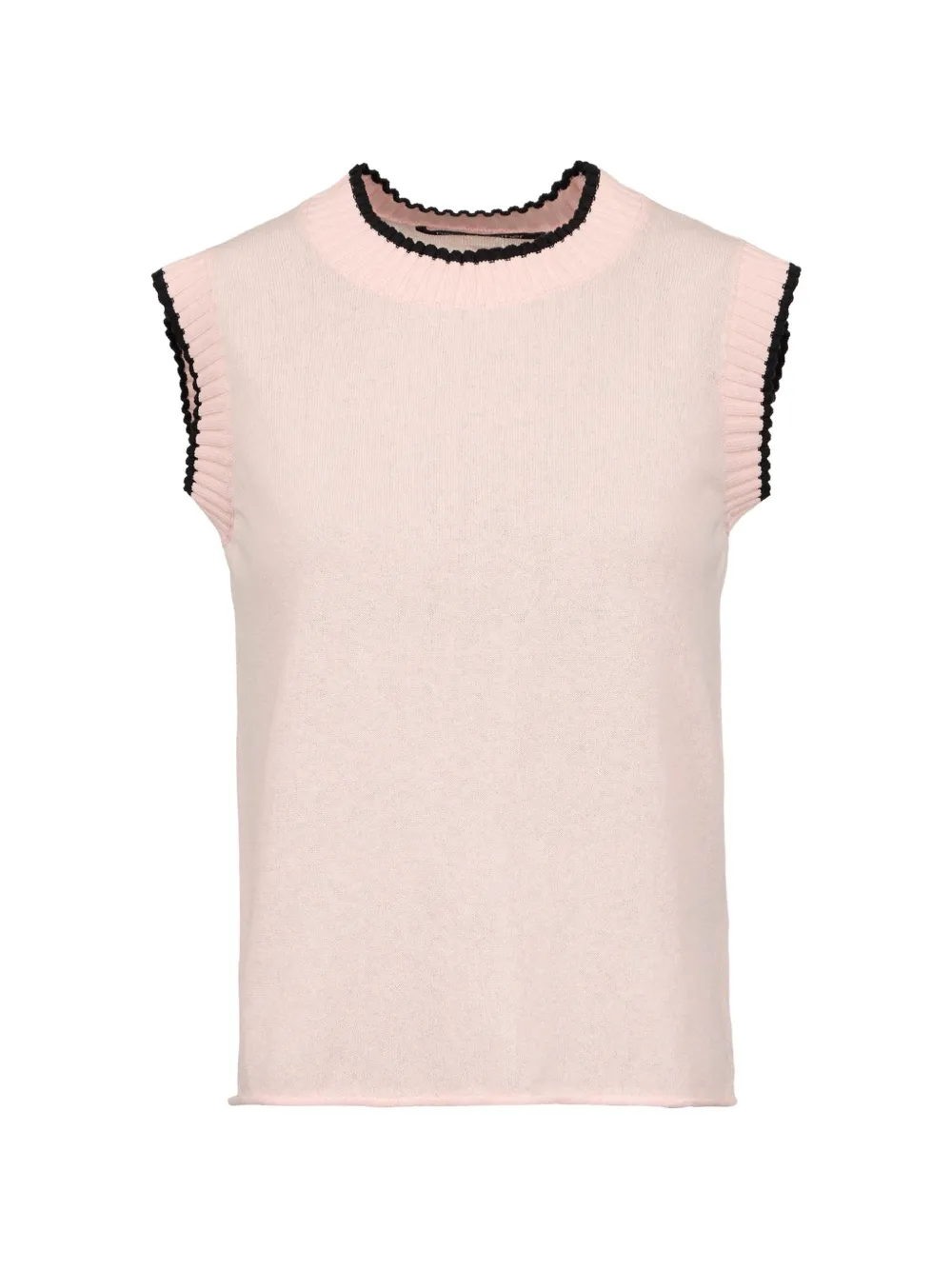 Hannes Roether ribbed-trim vest - Rosa