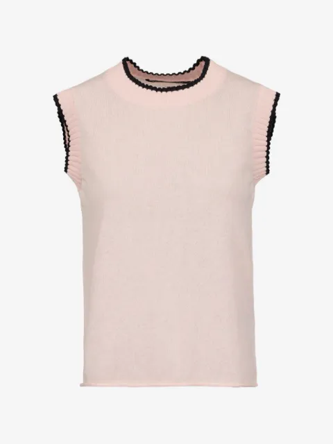 Hannes Roether ribbed-trim vest