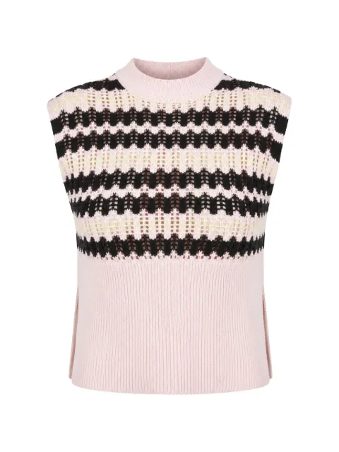 Plan C striped vest