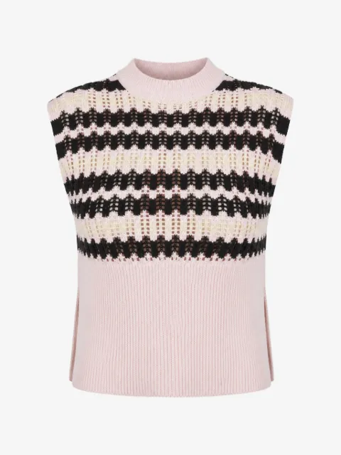 Plan C striped vest