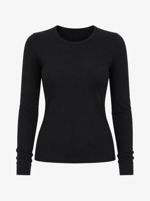 PATRICK ASSARAF ribbed long-sleeve T-shirt
