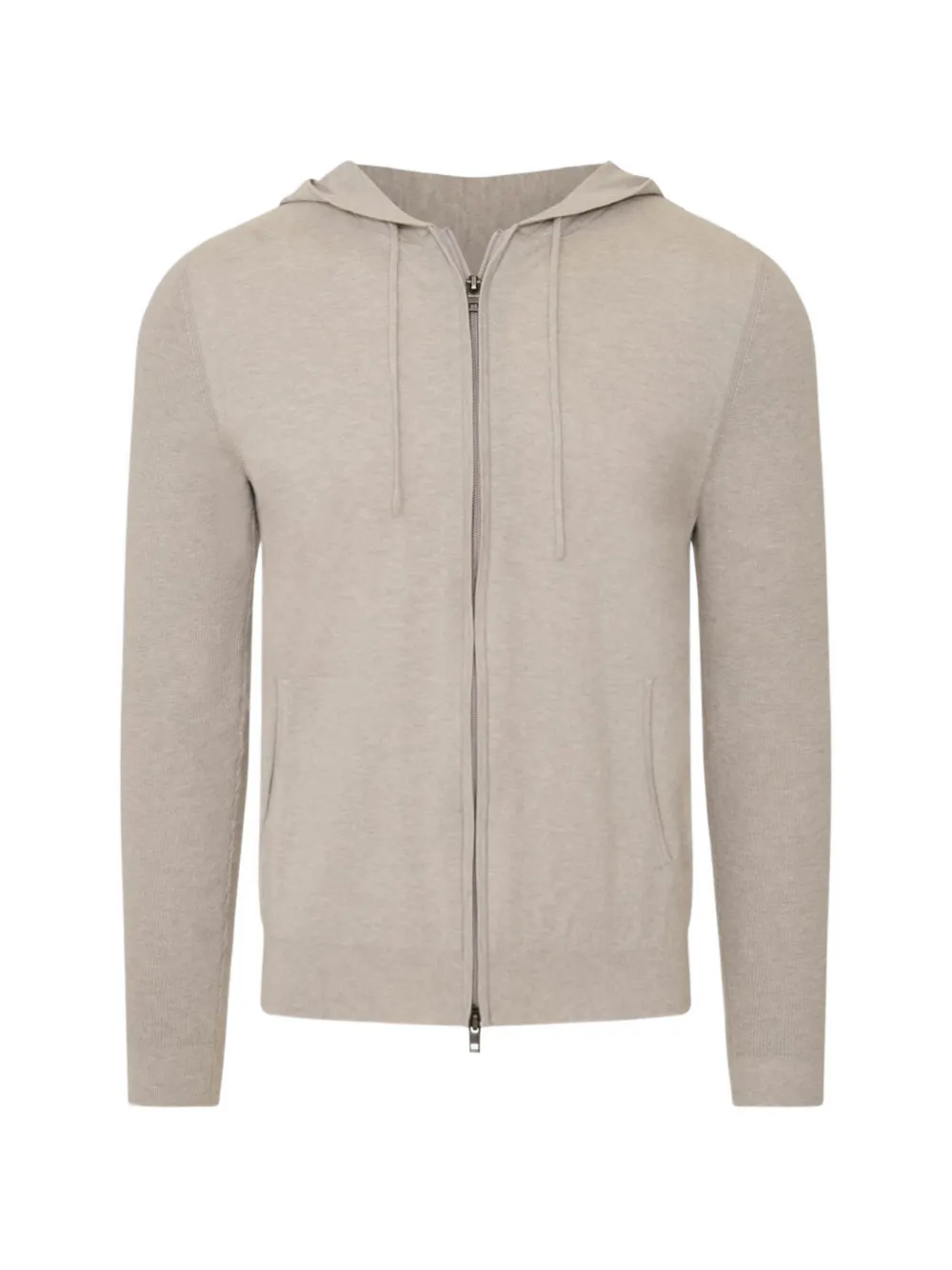 Pya Zip-up Knitted Hoodie In Neutral