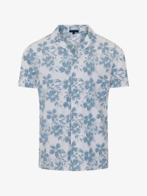 PATRICK ASSARAF camisa manga corta con estampado floral