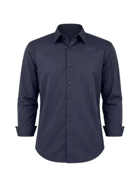 PATRICK ASSARAF darted long-sleeve shirt
