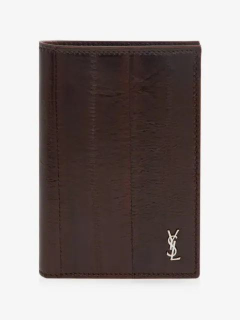 Saint Laurent logo-plaque bi-fold wallet