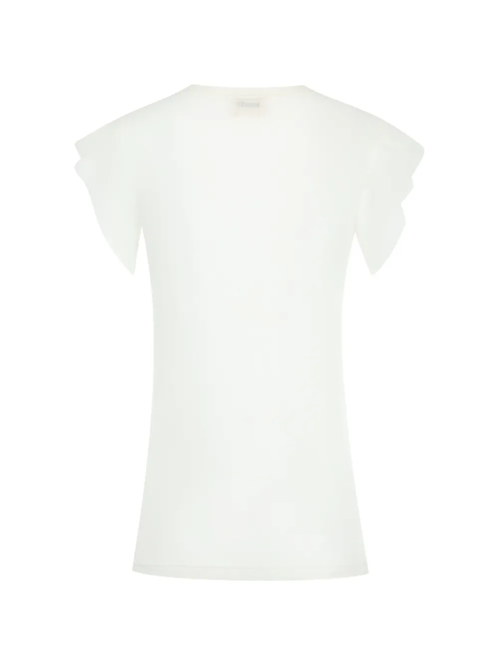 KHAITE Angel T-shirt met ruches Wit