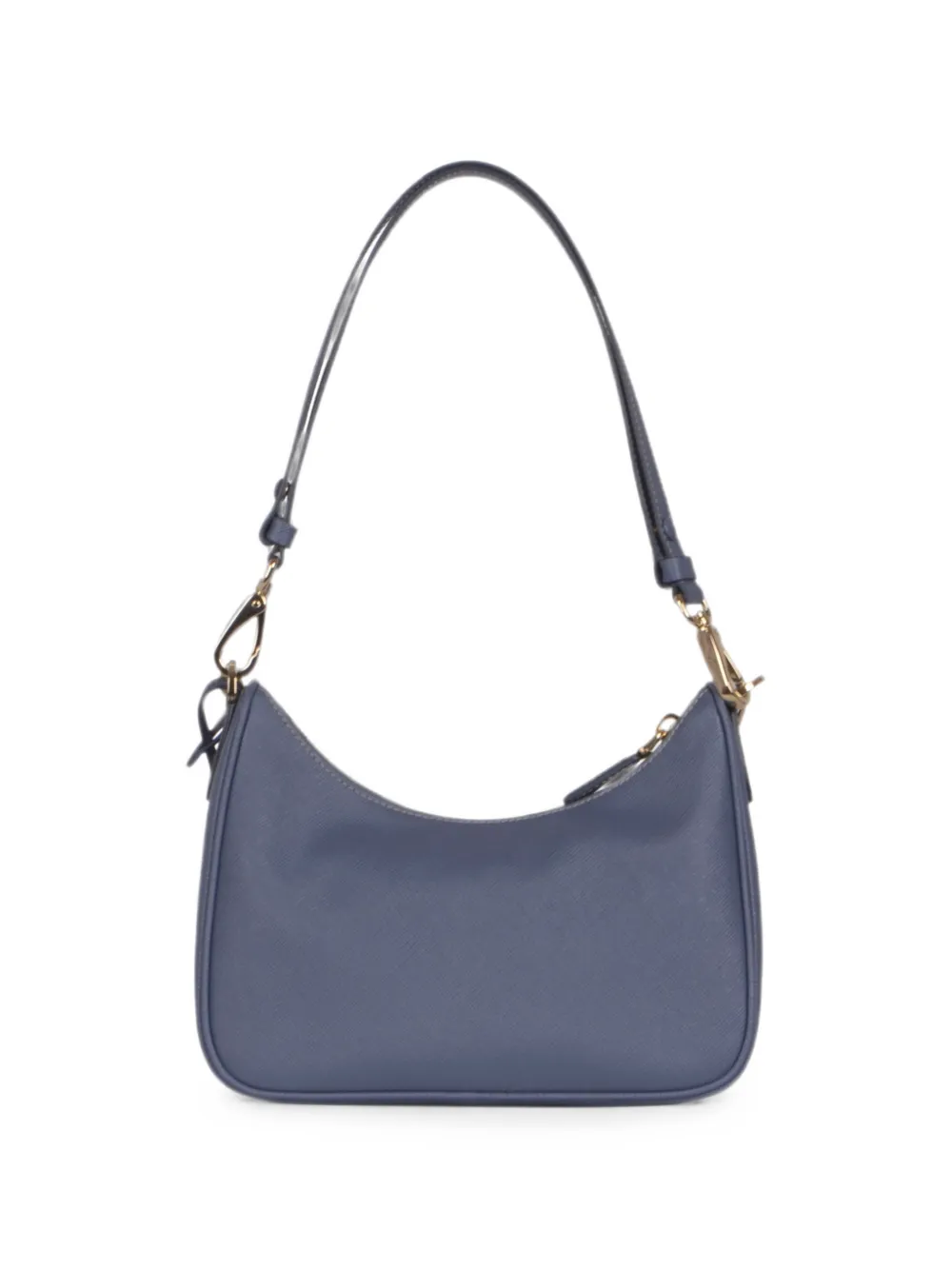 Prada Saffiano leren schoudertas met ketting Blauw