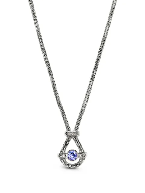 John Hardy collar Icon con diamantes y tanzanita