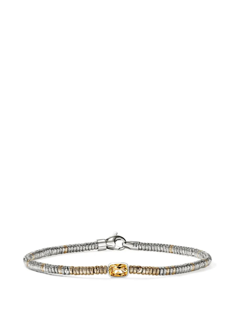 John Hardy Bracciale Heishi con citrino - Argento