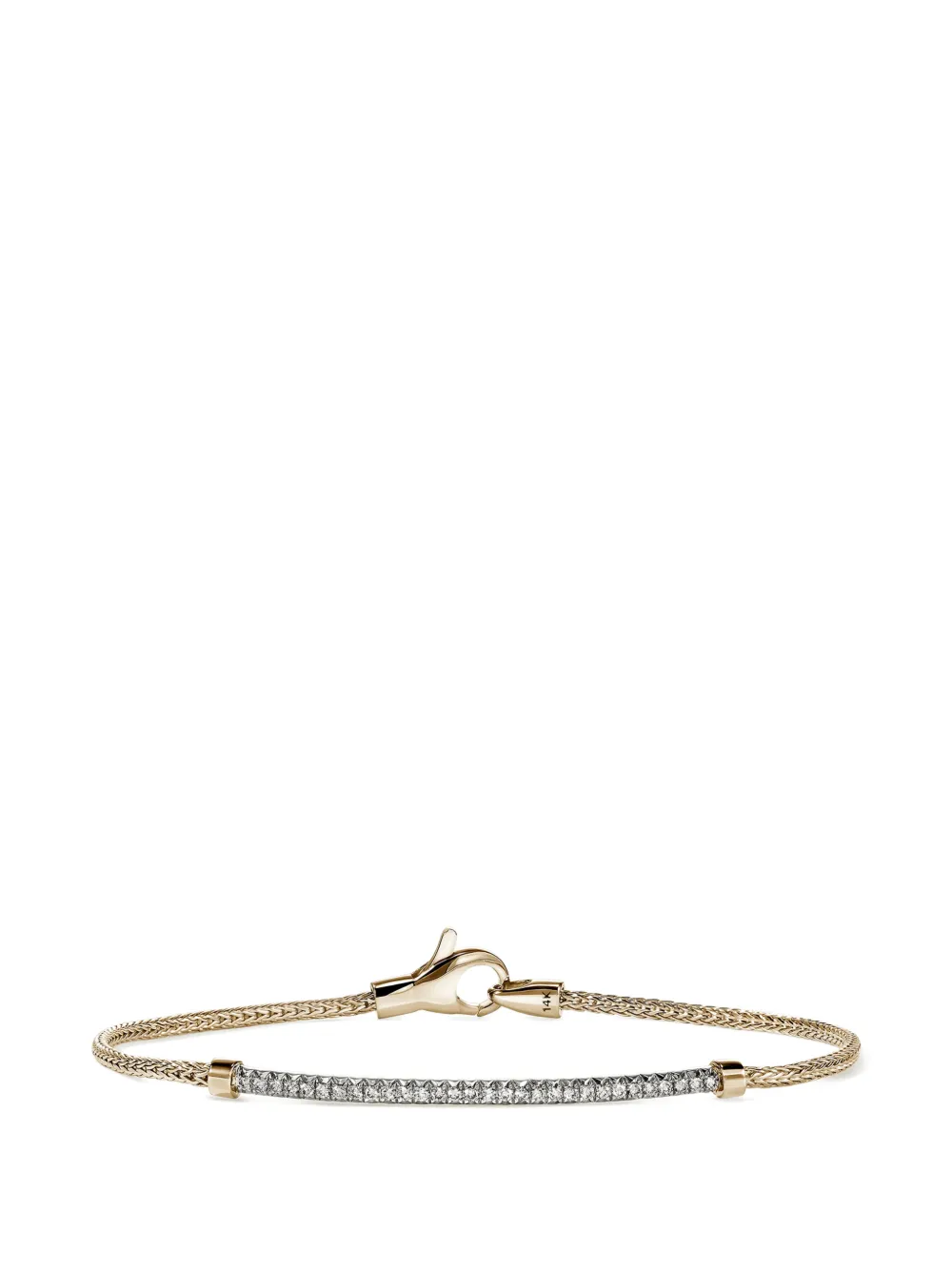 John Hardy Bracciale JH Essential con diamanti - Oro
