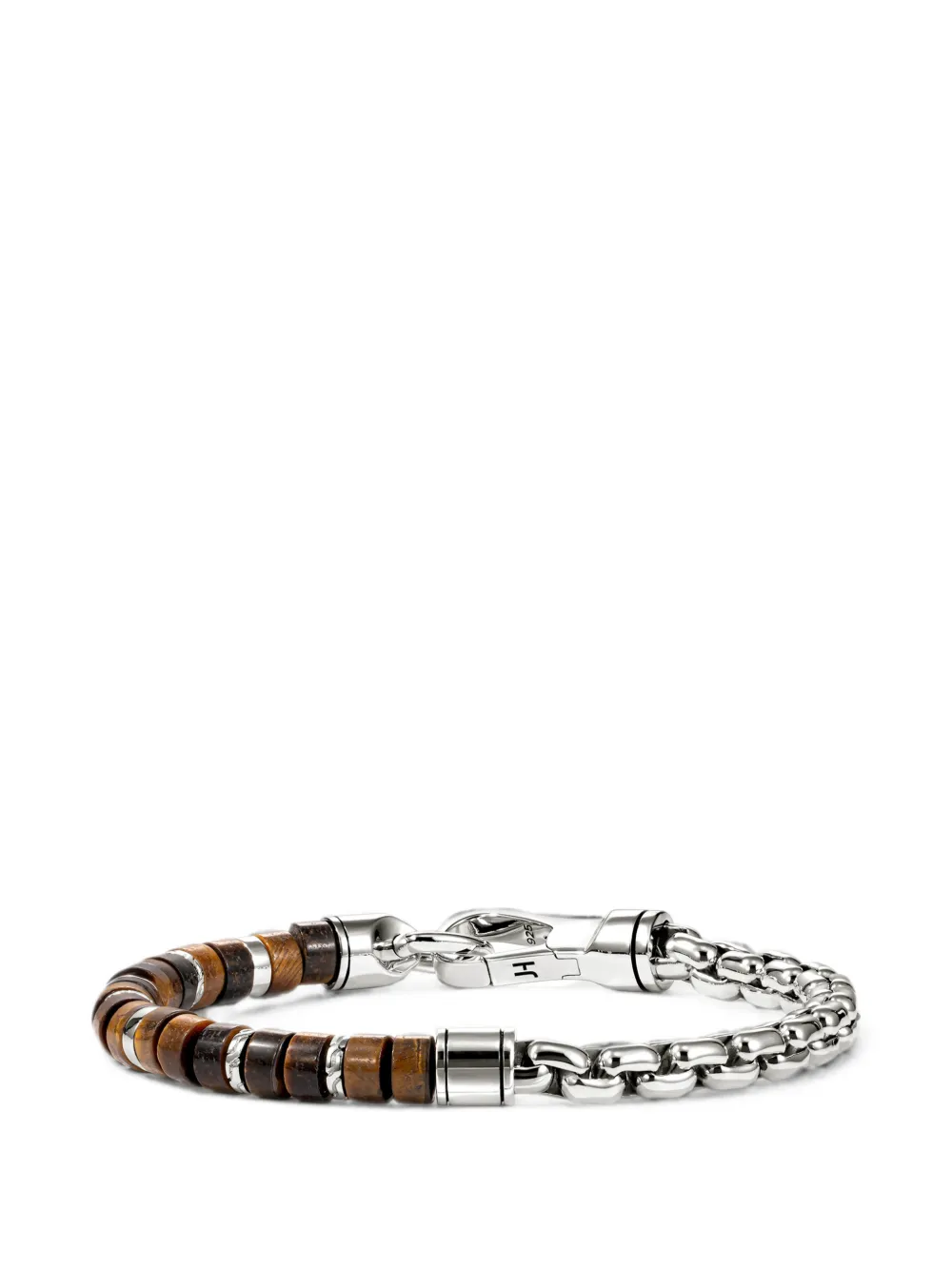 John Hardy Heishi tiger eye bracelet - Argento