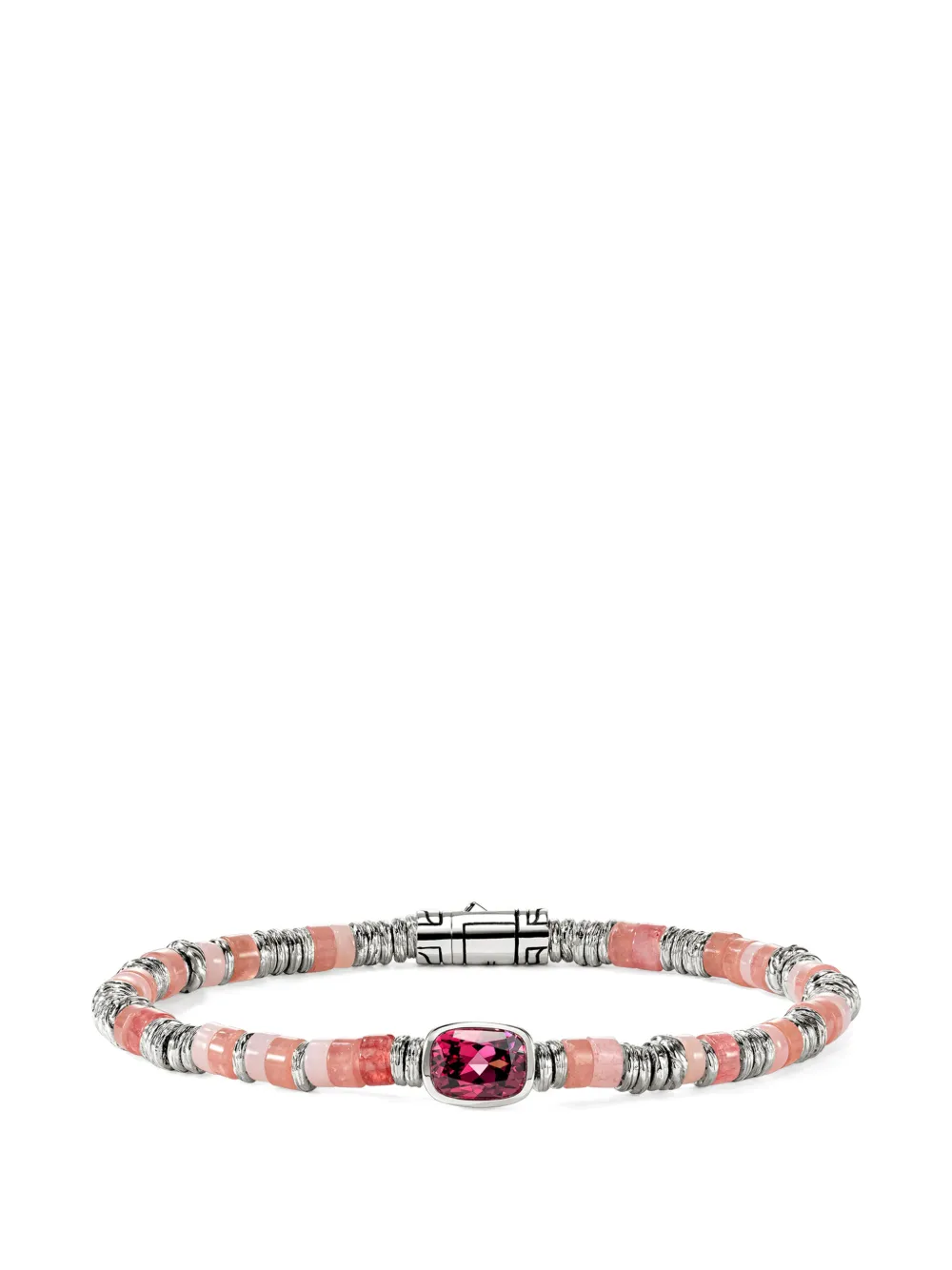 John Hardy Bracciale Heishi con pietre - Argento