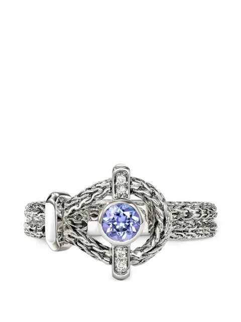 John Hardy Icon tanzanite and diamond ring