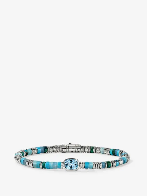 John Hardy Heishi blue topaz bracelet