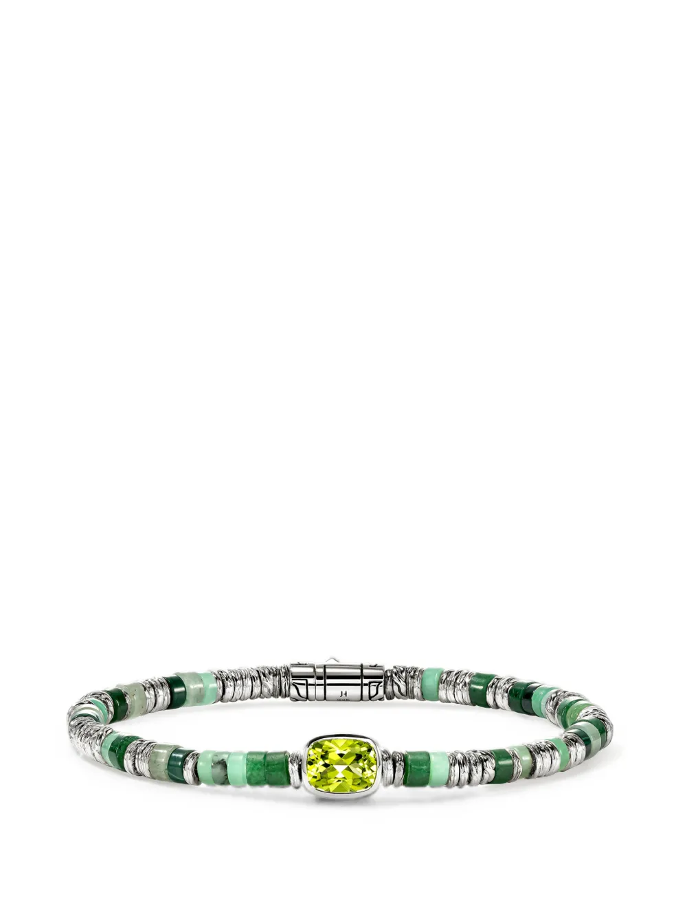 John Hardy Bracciale Heishi con pietre - Argento