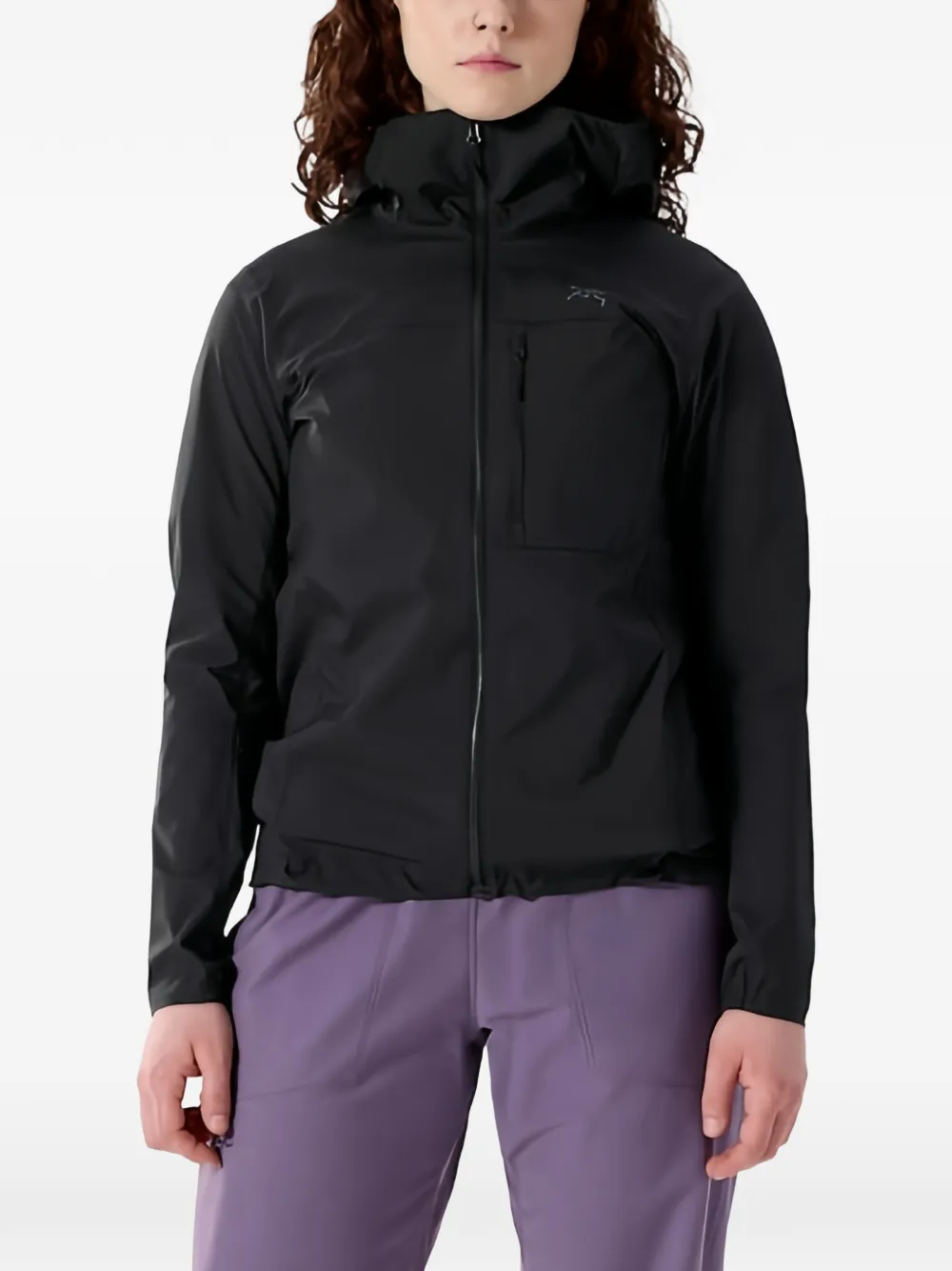 Arc'teryx hooded zip-up jacket - Schwarz