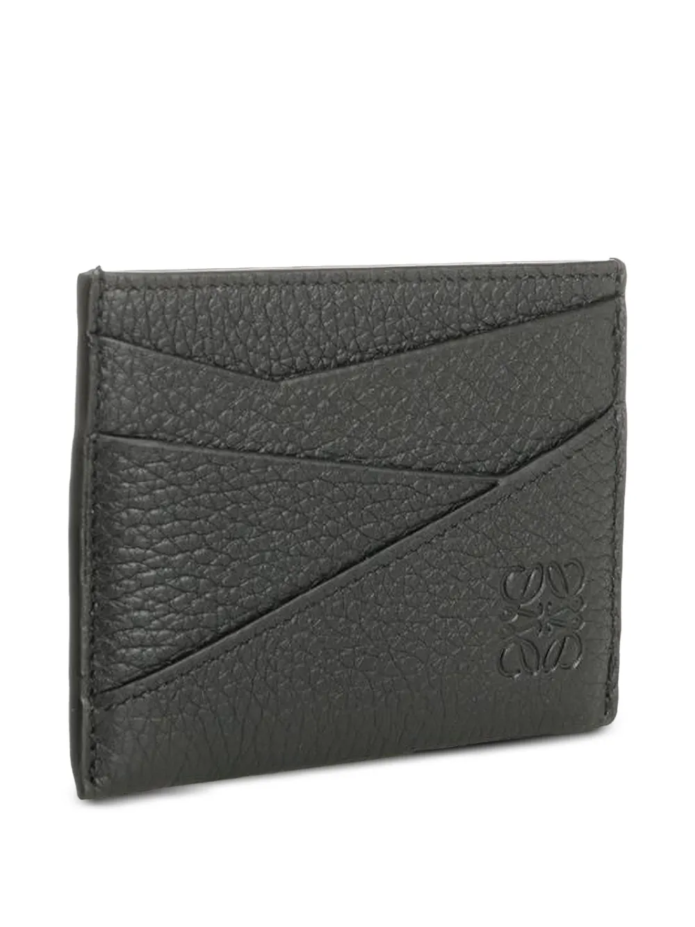 LOEWE Puzzle Plain Cardholder In Supple Grained Calfskin | Black