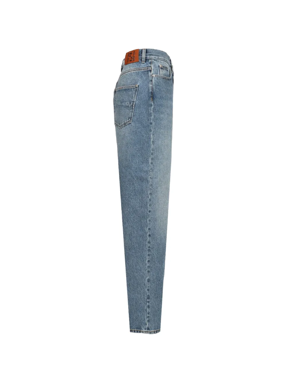 FENDI FF Selleria jeans met stonewash-effect Blauw