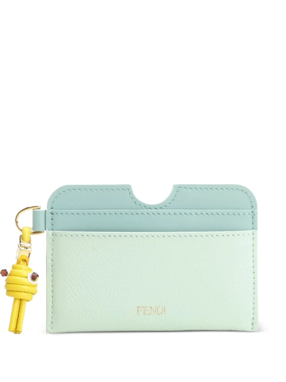FENDI FF Diamonds fish-charm card holder - Verde