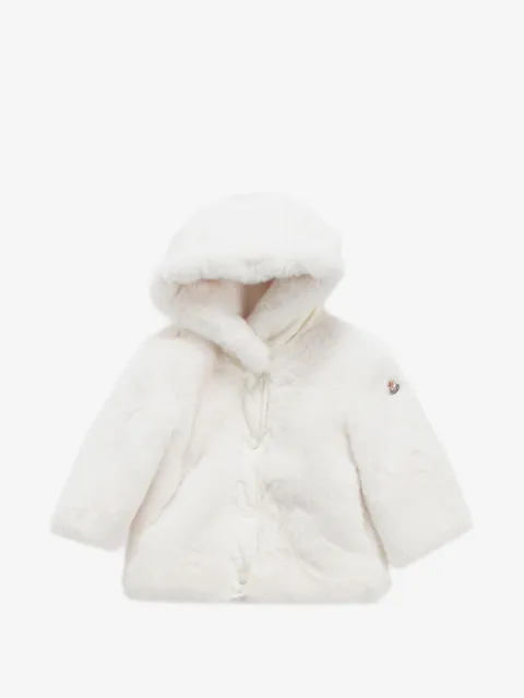 Moncler Enfant Viona hooded faux-fur jacket