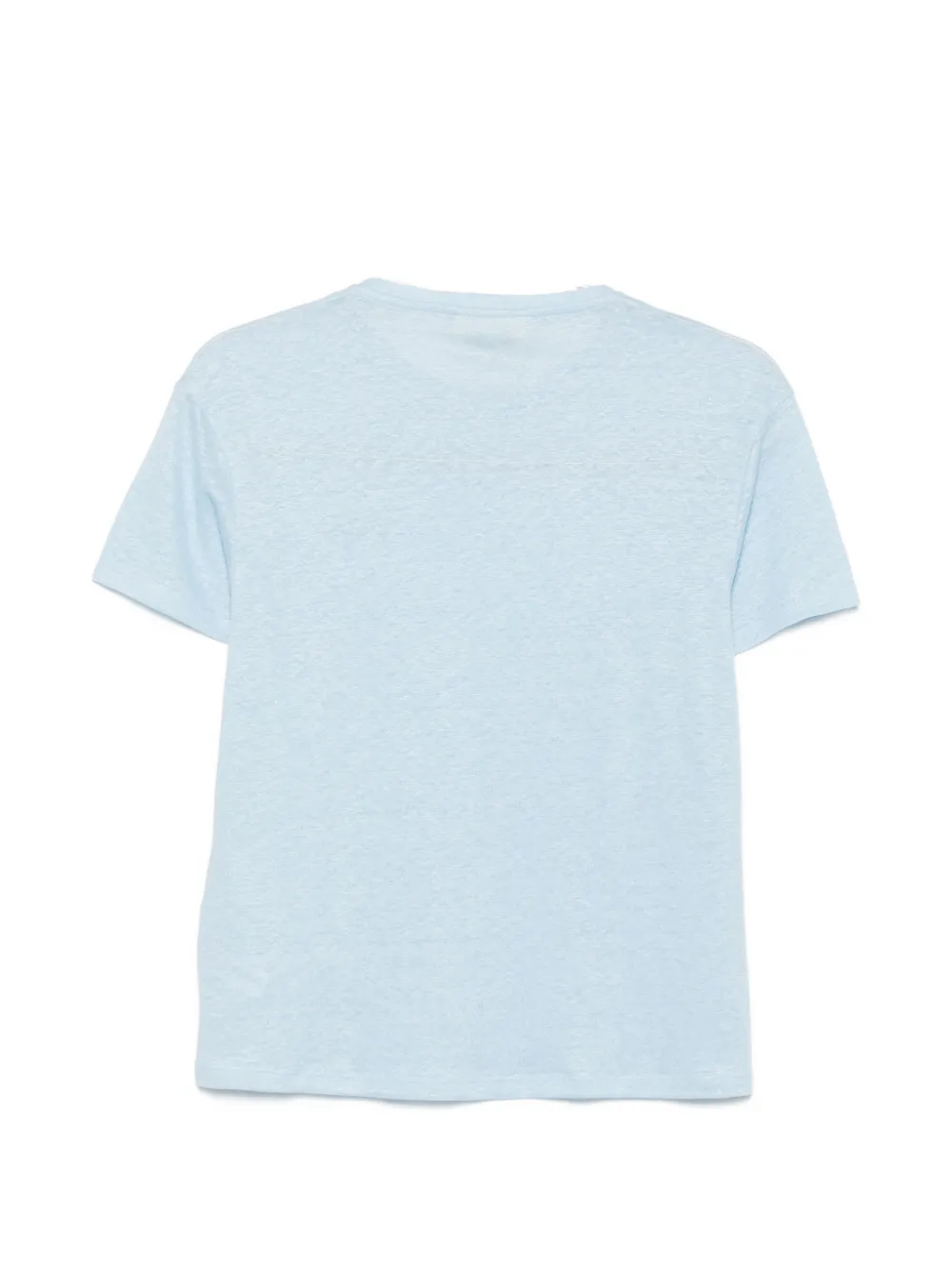 MC2 Saint Barth embroidered linen T-shirt Blauw
