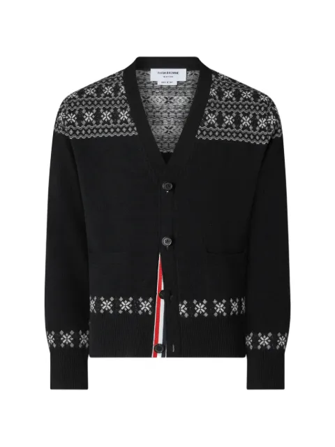 Thom Browne Fair Isle jacquard cardigan