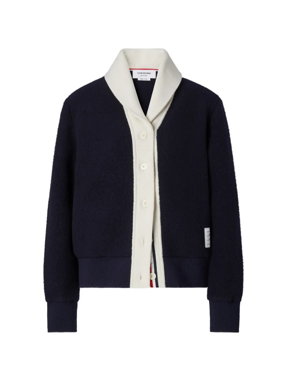 Thom Browne Cardigan aus Fleece - Blau