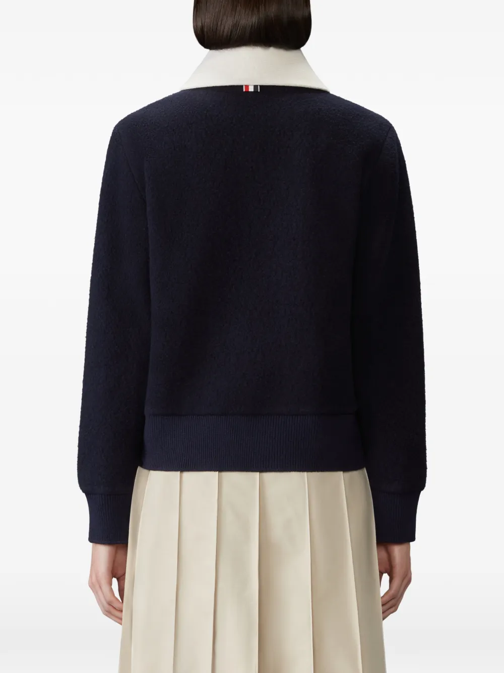 Thom Browne Wollen fleece jack Blauw
