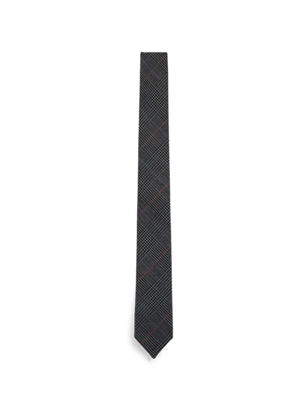Thom Browne High-twist Wool Tie In Grey