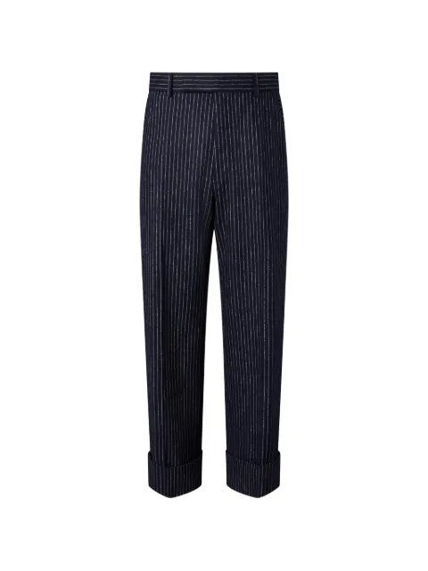 Thom Browne flannel chalk stripe trousers