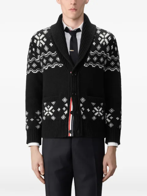 Thom Browne Icelandic Fair Isle cashmere cardigan
