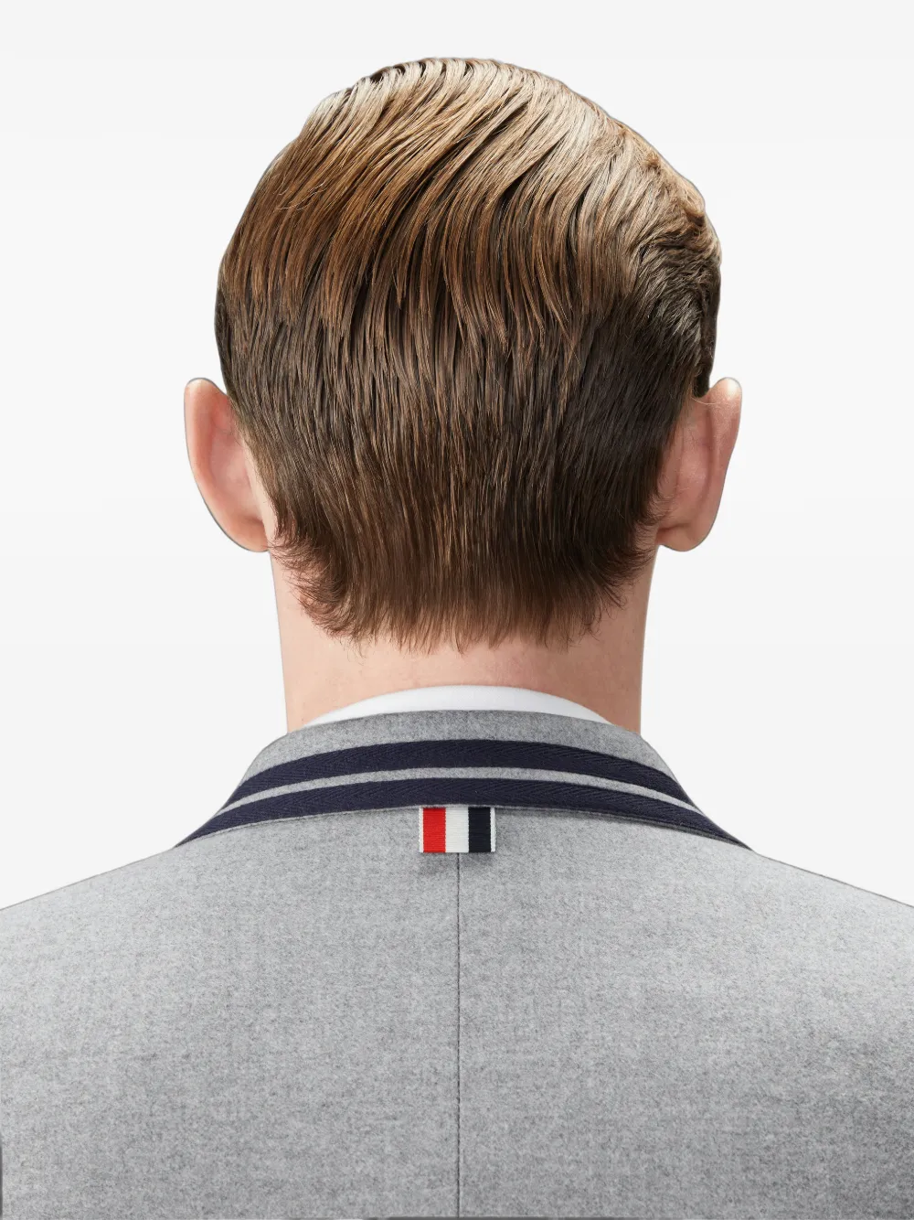 Thom Browne Wollen flanellen sportjas met kreuken Grijs
