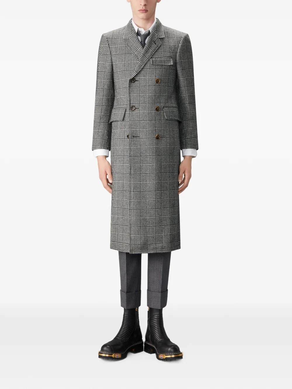 Thom Browne Chesterfield wollen jas Grijs