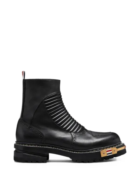 Thom Browne panelled leather boots