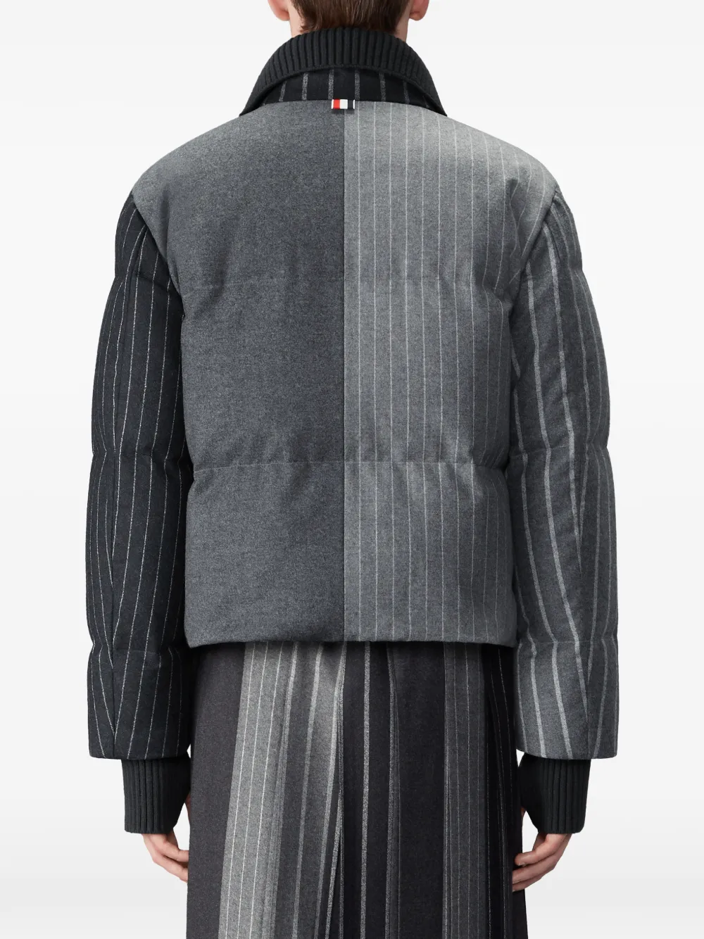 Thom Browne Gewatteerd jack Grijs