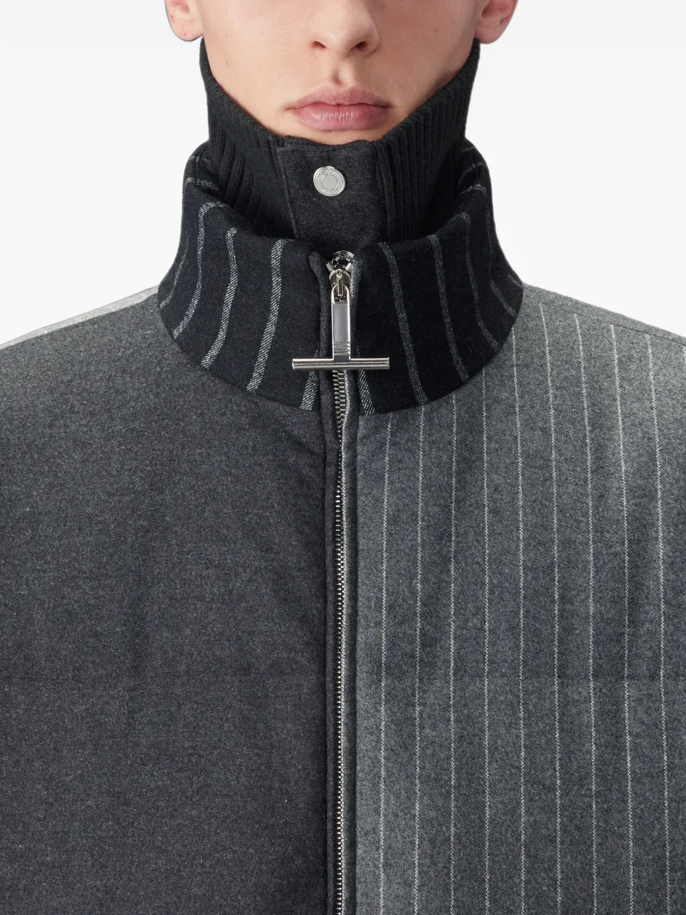 Thom Browne Gewatteerd jack Grijs