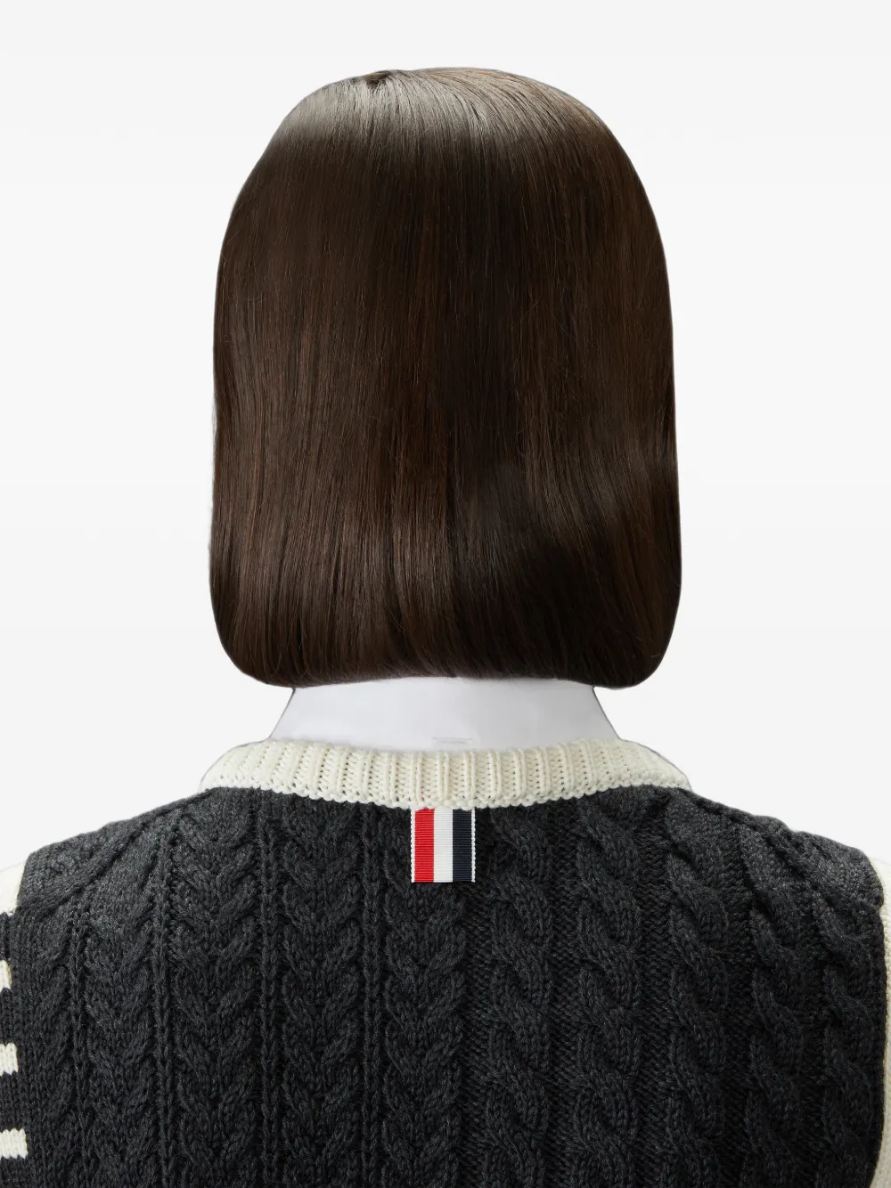 Thom Browne Aran kabelvormige top van merinowol Grijs